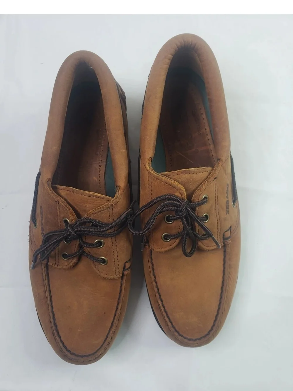 Sebago Ranger Waxy Brown Leather Men's Classic Boat Shoe Size 11